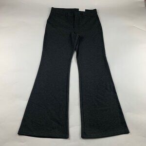 Old Navy Charcoal Ponte Knit Flare Trouser Pant 12 New
